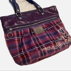 Large coach purse (poppy line) TEMP PRICE DROP